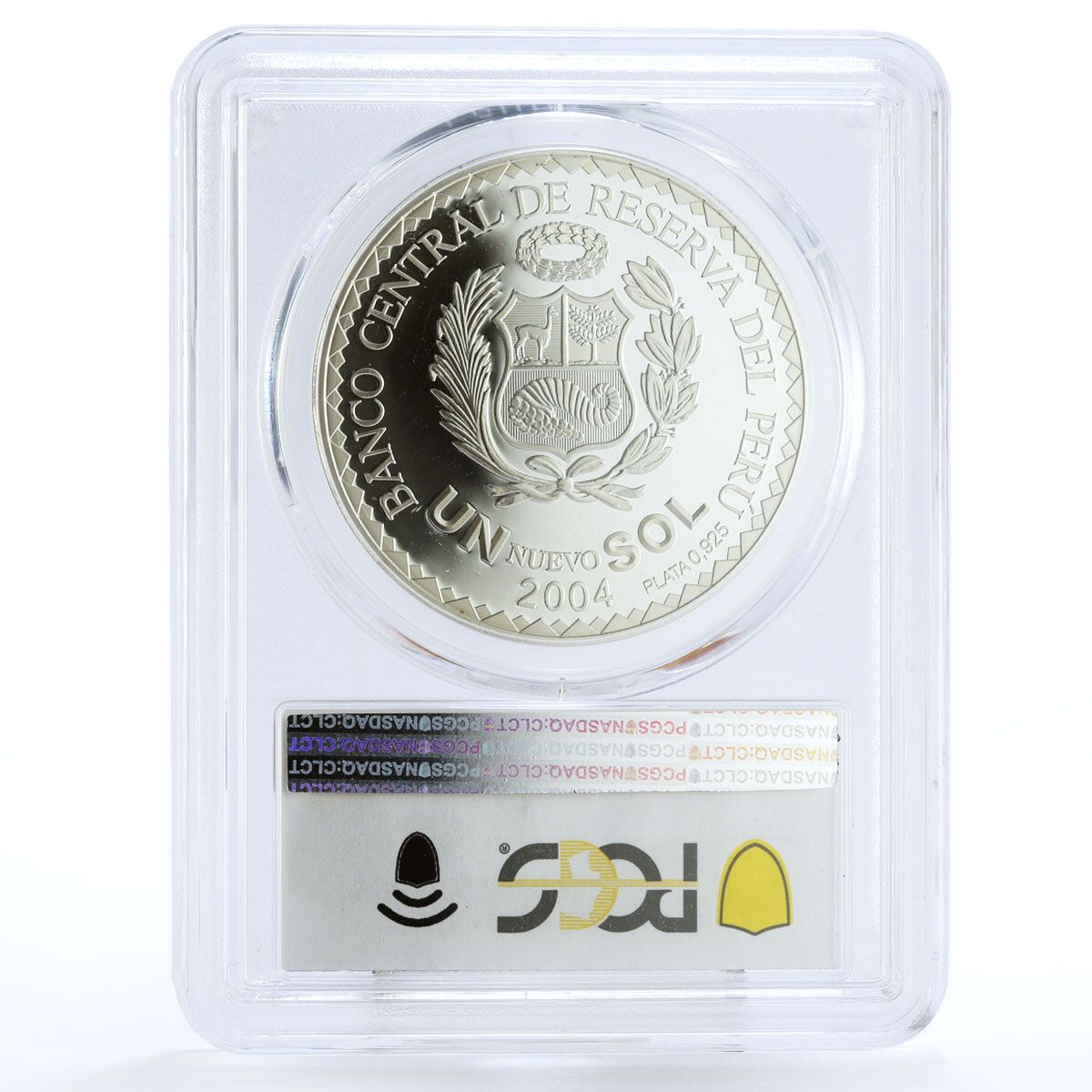 ペルー 1ソル サッカーワールドカップ ドイツ大会 選手 PR68 PCGS 銀貨