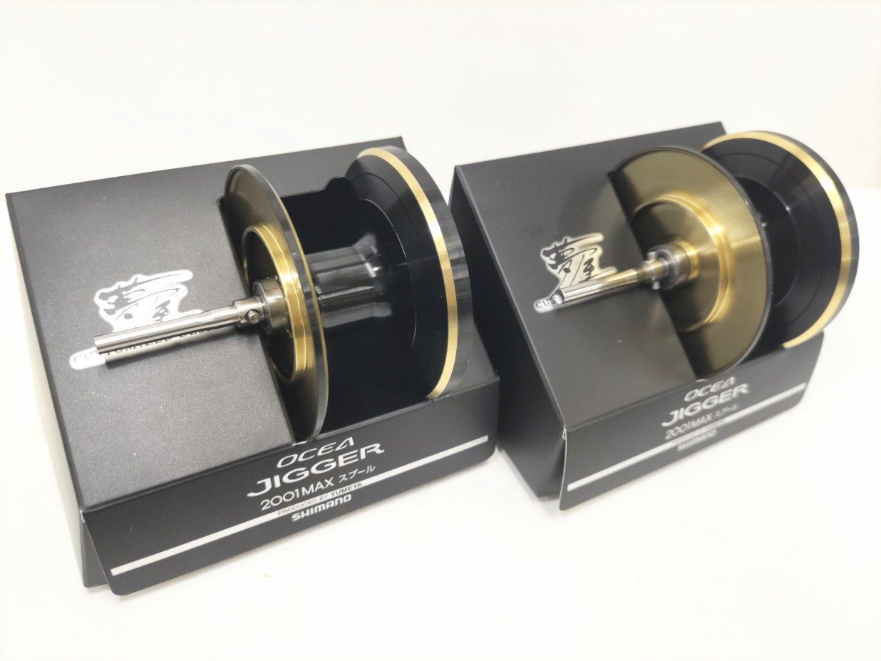 美品・2ケセット】シマノ 夢屋 17オシアジガー 2001MAXスプール（01
