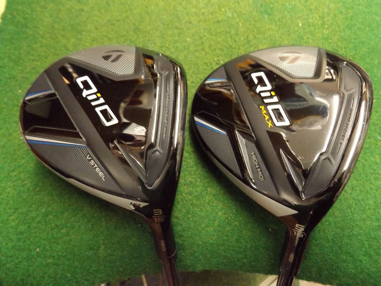 2719 Qi10 3W+Qi10 MAX 5W 純正カーボン SR セット カバー有