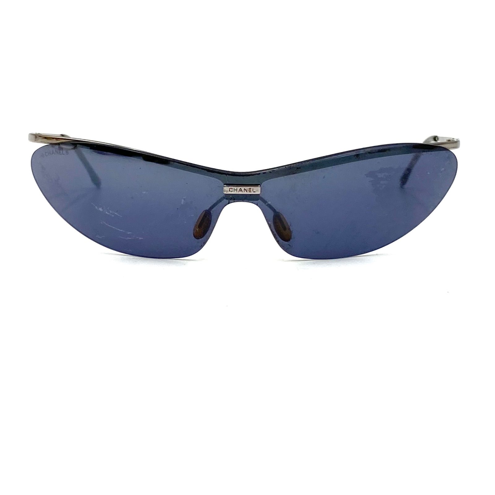 CHANEL シャネル ブルーサングラス イタリア製 CHANEL シャネル サングラス アイウェア イタリア製 プラスチック