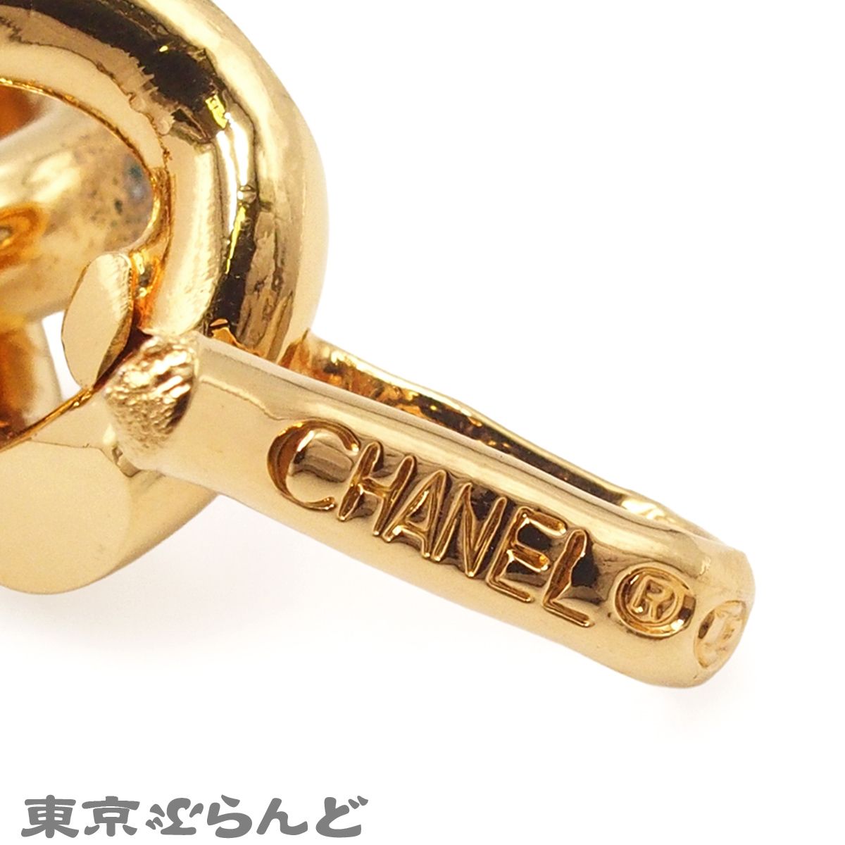 シャネル CHANEL チェーンベルト ゴールドxブラック メタル レザー