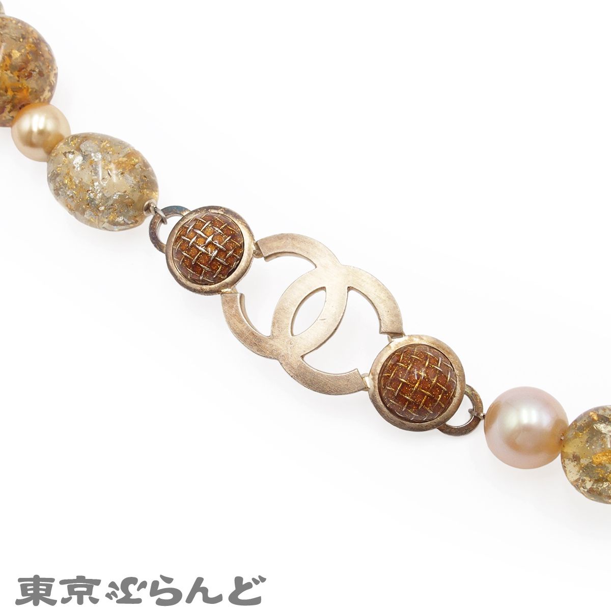 シャネル CHANEL チェーンベルト ゴールドxマルチカラー メタル