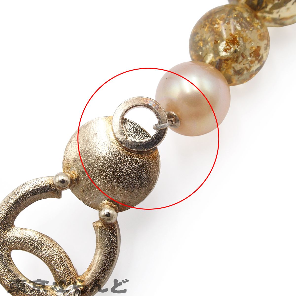 シャネル CHANEL チェーンベルト ゴールドxマルチカラー メタル