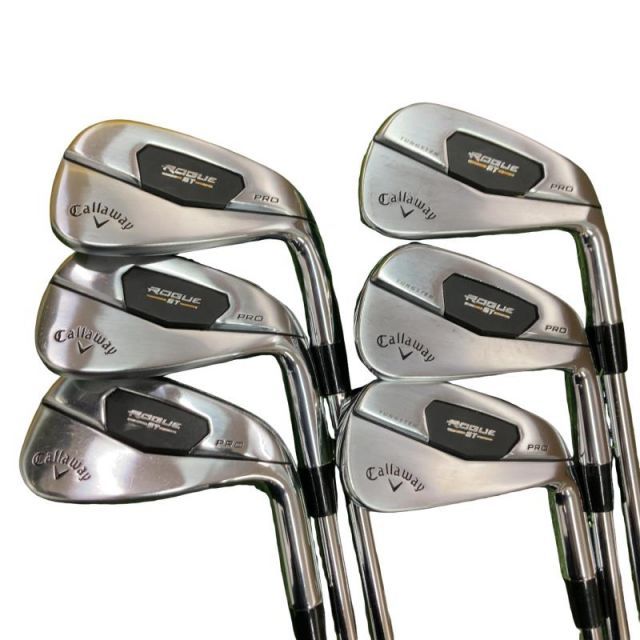 中古】 キャロウェイ ROGUE ST PRO 6S アイアンセット IR Dynamic Gold