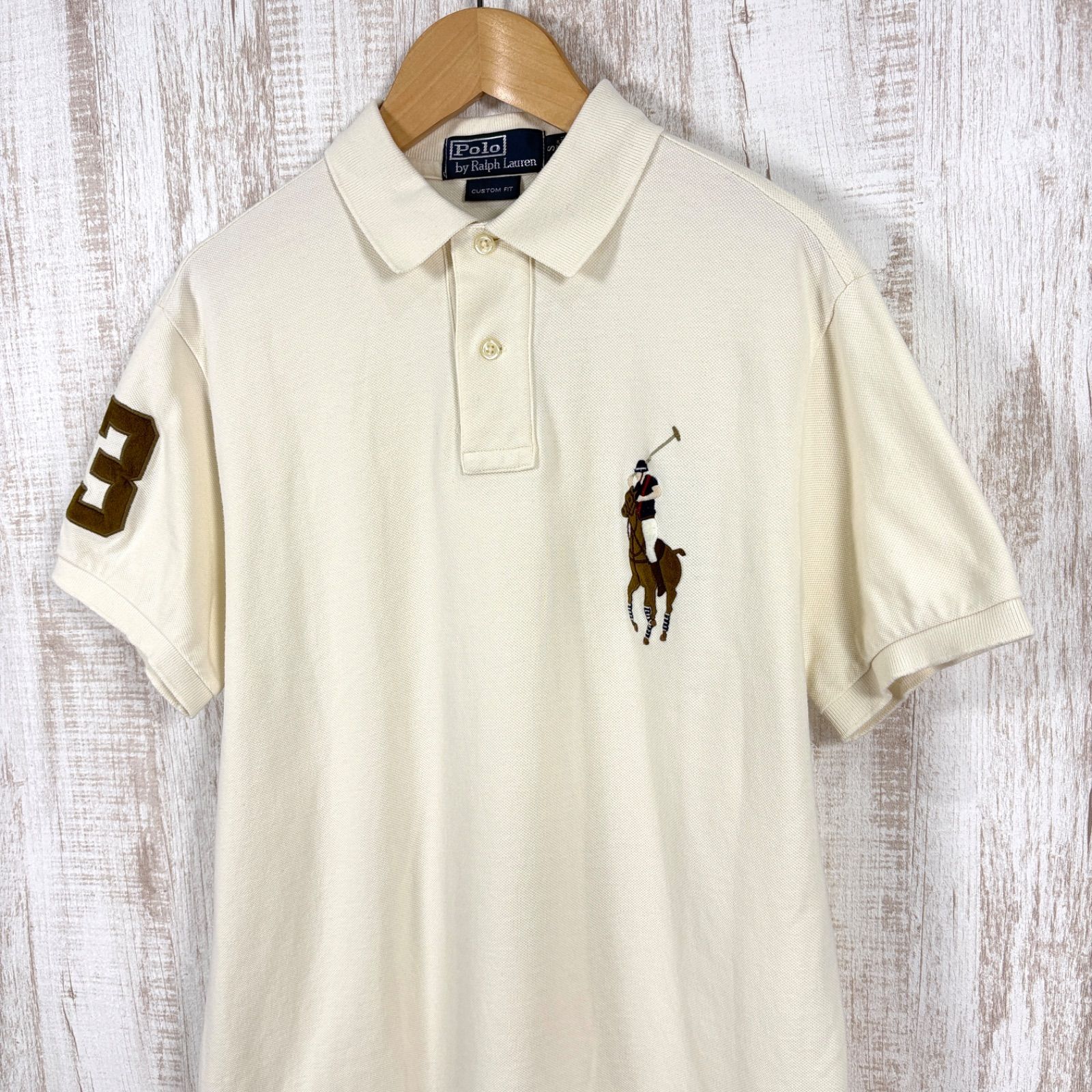 90s ポロバイラルフローレン ビッグポニー ロゴ刺繍 ナンバリング ポロシャツ Polo by Ralph Lauren ポロバイラルフローレン カラー ビッグポニー