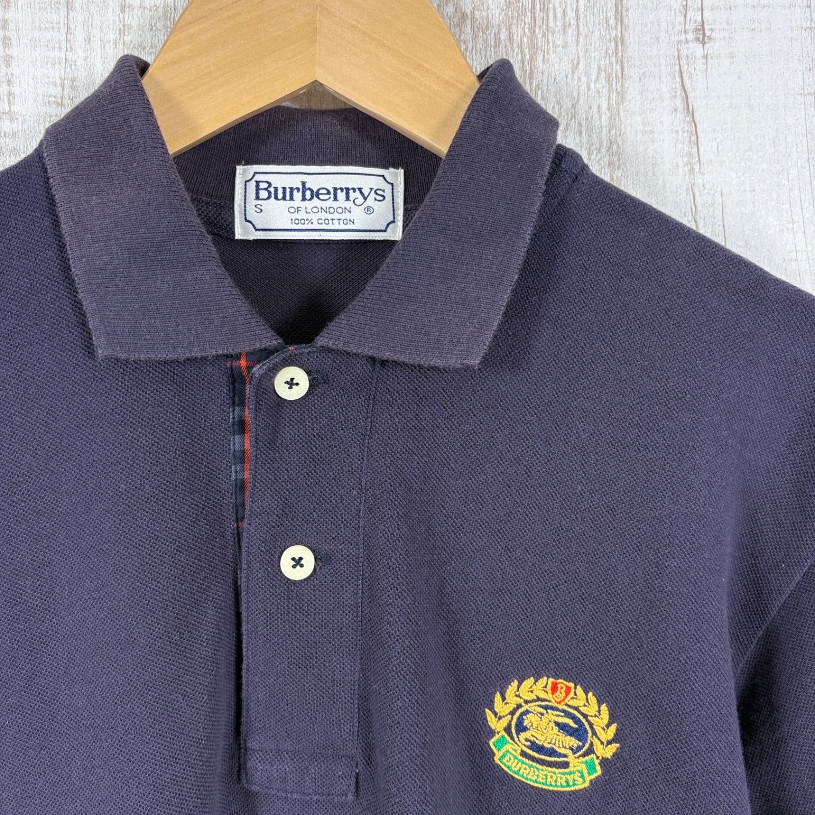 90s Burberrys ヴィンテージ バーバリー チェック ホースロゴ刺繍