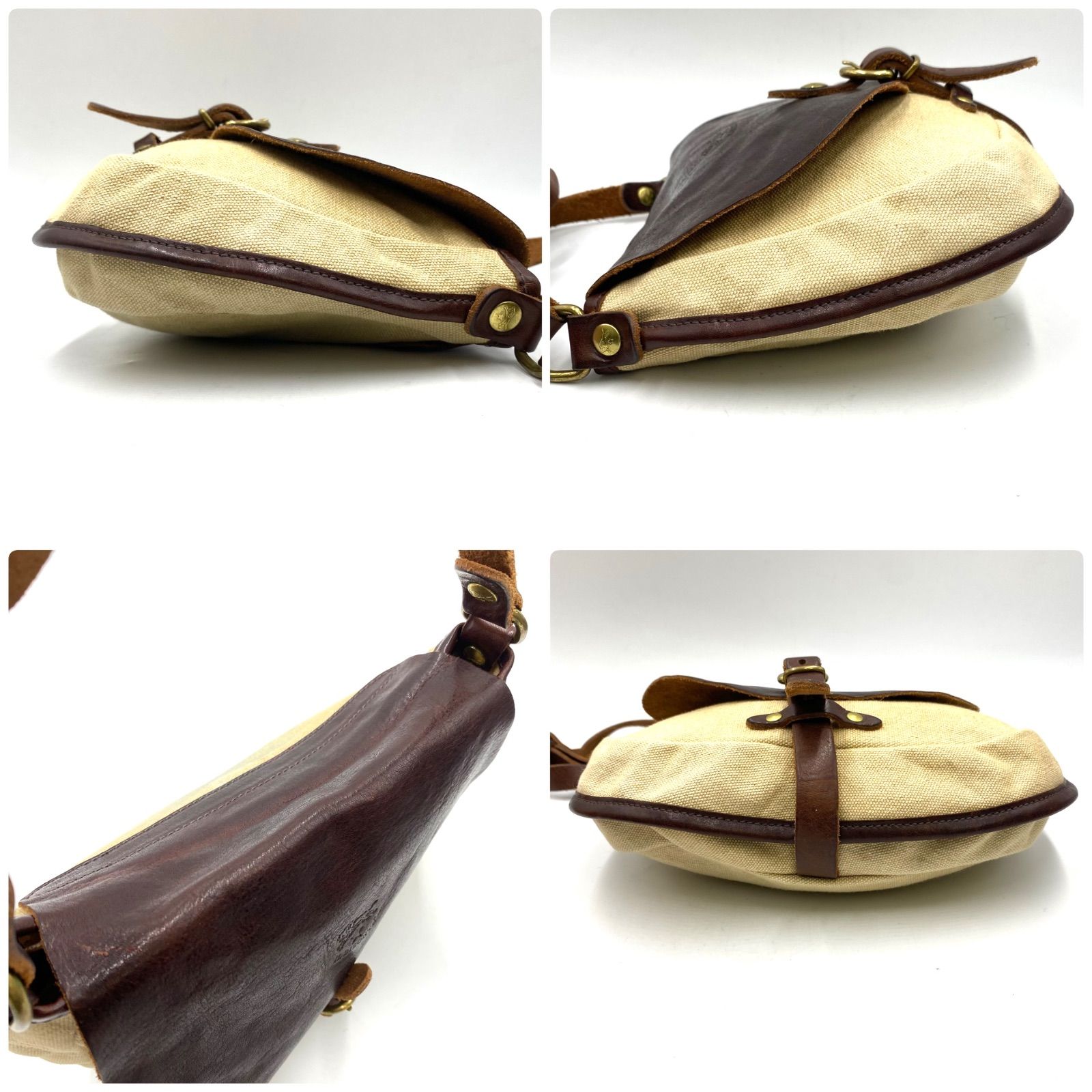 IL BISONTE イルビゾンテ ショルダーバッグ 斜めがけ レザー