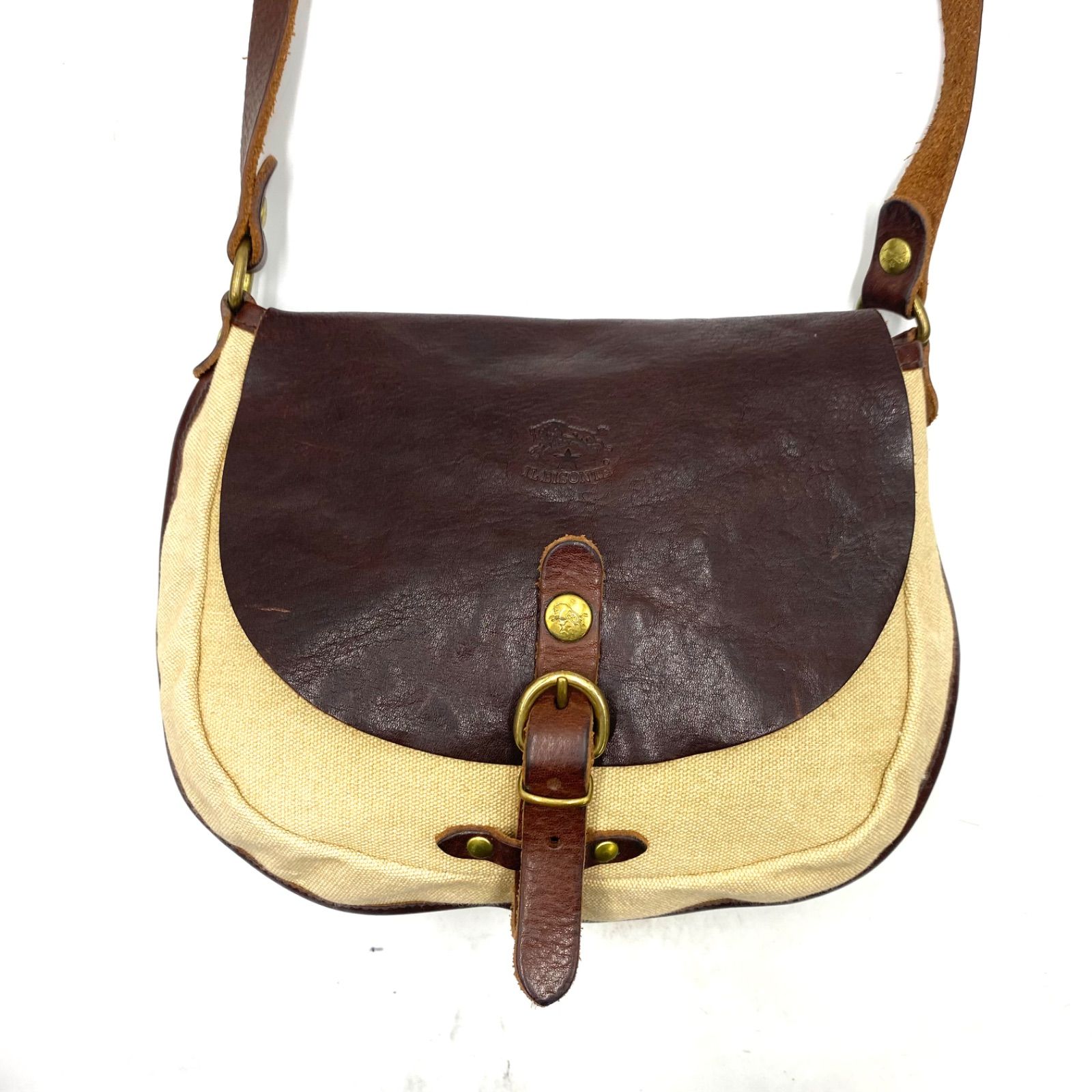 IL BISONTE イルビゾンテ ショルダーバッグ 斜めがけ レザー