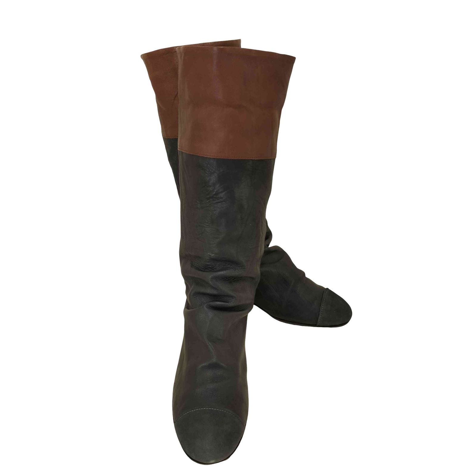 ミハラヤスヒロ MIHARA YASUHIRO レザー切替 レイヤードブーツ archive