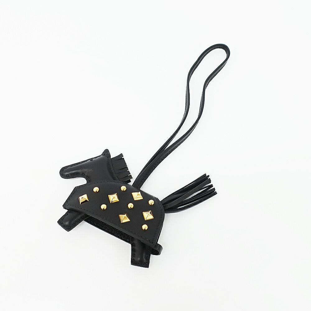 天白】エルメス ロデオ ロベオロックPM バッグチャーム スタッズ