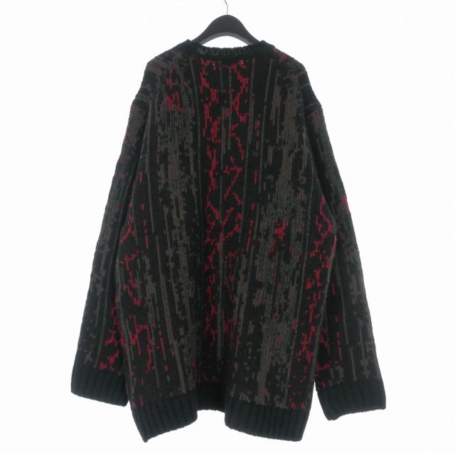 希少⭐️ワイズ 長袖ニット　編み込み　袖口フレア　変形　ヨウジヤマモト　サイズ3 ヨウジヤマモトプールオム YOHJI YAMAMOTO POUR HOMME 23AW 3GJQ