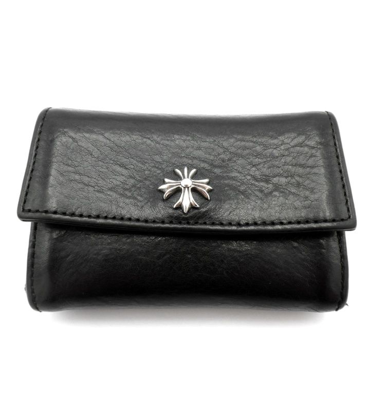 クロムハーツ CHROME HEARTS 【 TINY WALLET 】 CHプラス レザー