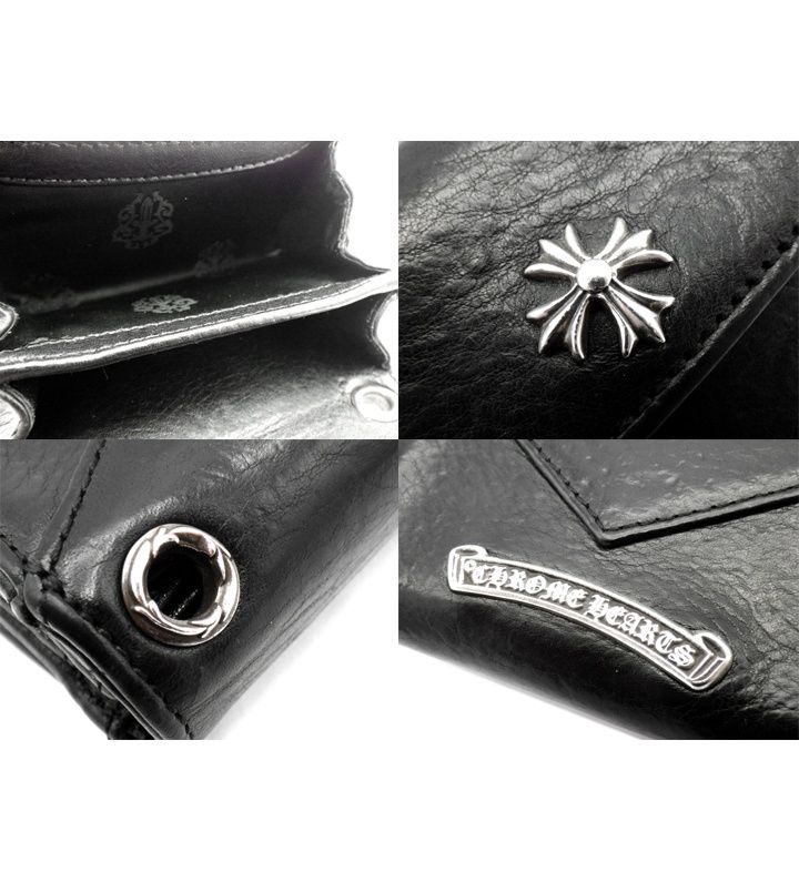 クロムハーツ CHROME HEARTS 【 TINY WALLET 】 CHプラス レザー