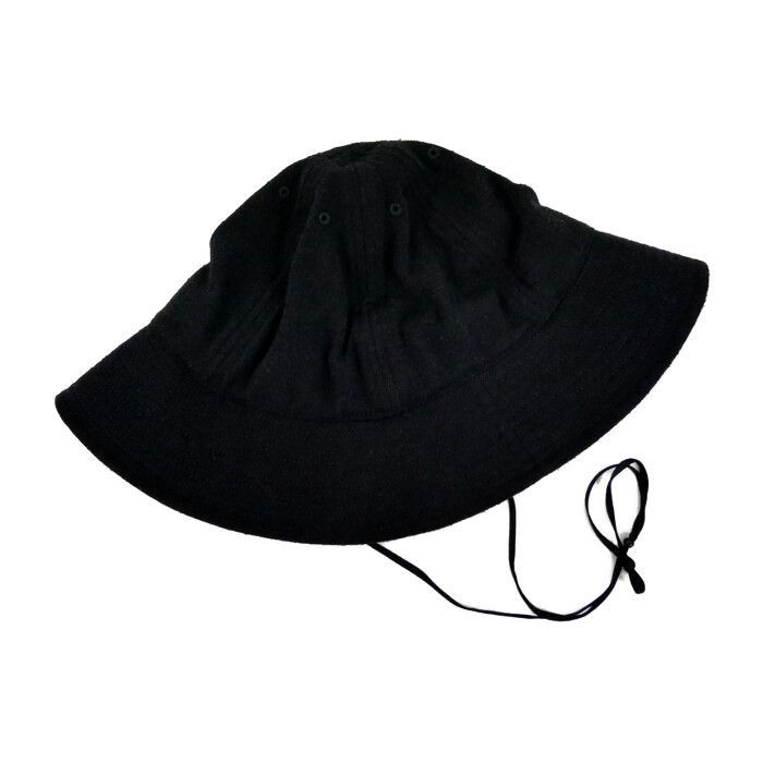 COMOLI コモリ 国内正規 25SS シルクネップ ハット B01-07002 BLACK