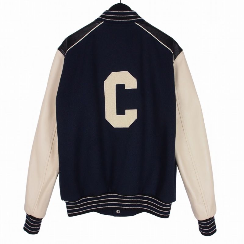 セリーヌ CELINE テディジャケット スタジャン テクスチャード加工