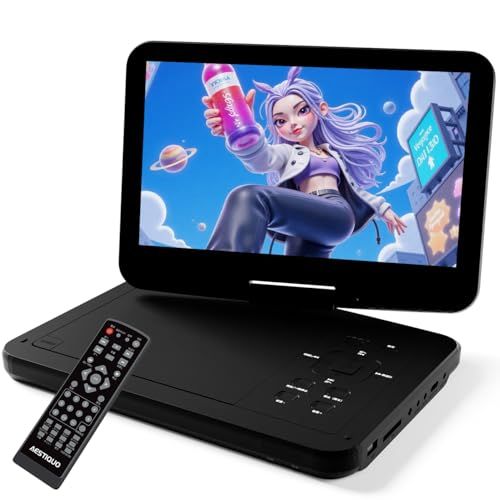 ポータブルDVDプレーヤー【業界初 type-c急速充電 充電応対 目の保護