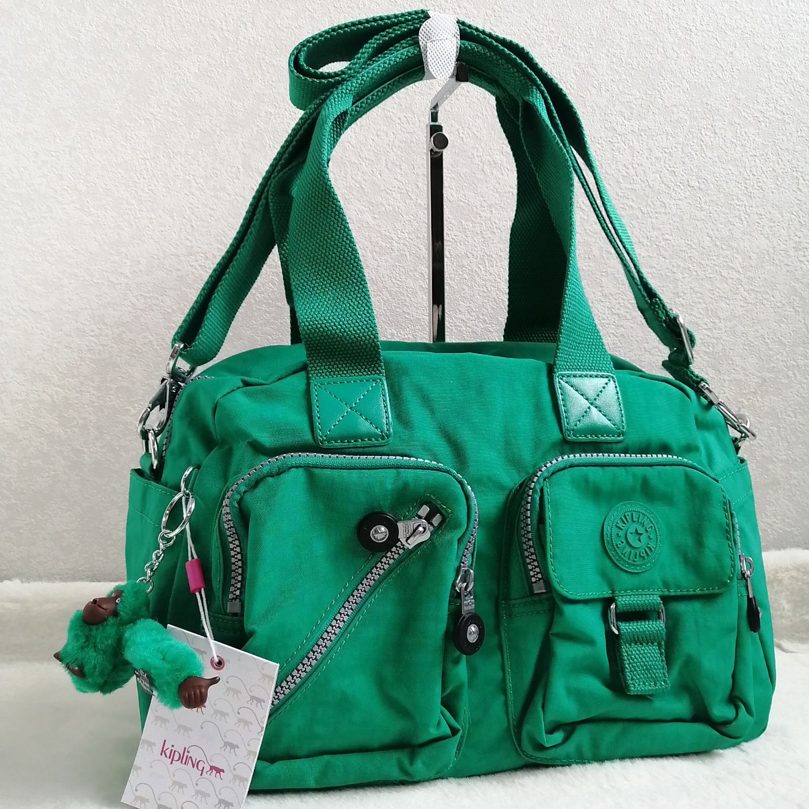 未使用☆キプリング ショルダーバッグ トートバッグ 2way ゴリラ 