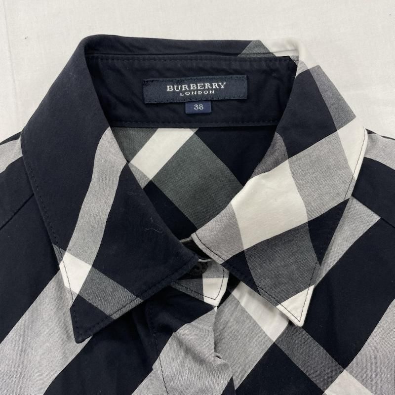 バーバリー ノースリーブ シャツ メガ チェック ホース ロゴ 刺繍