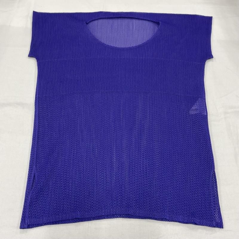 プリーツプリーズ プリーツ メッシュ 半袖 カットソー ISSEY MIYAKE