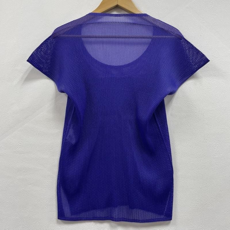 プリーツプリーズ プリーツ メッシュ 半袖 カットソー ISSEY MIYAKE