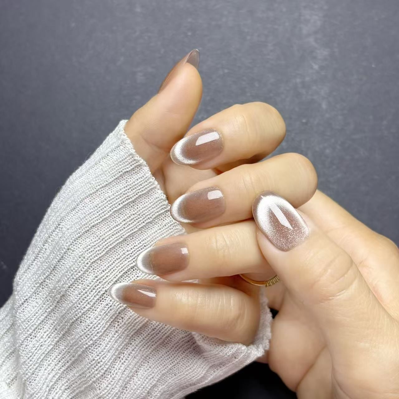 新春SALE】OHMI GALLERY マグネットネイルチップ ショートオーバル