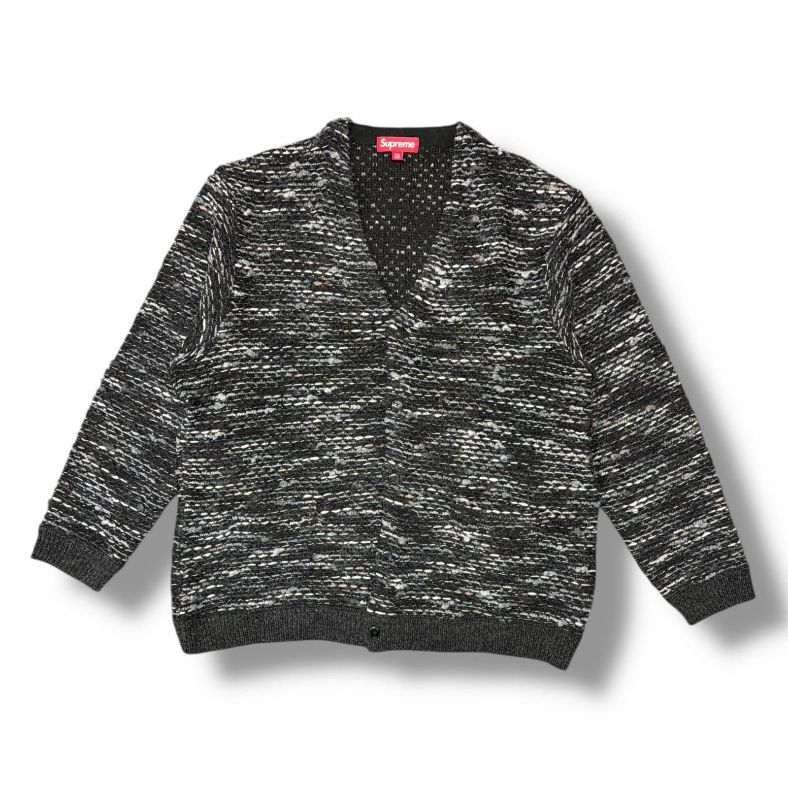 Supreme Textured Cardigan BLACK L Cardigan - Supreme 2-Tone 