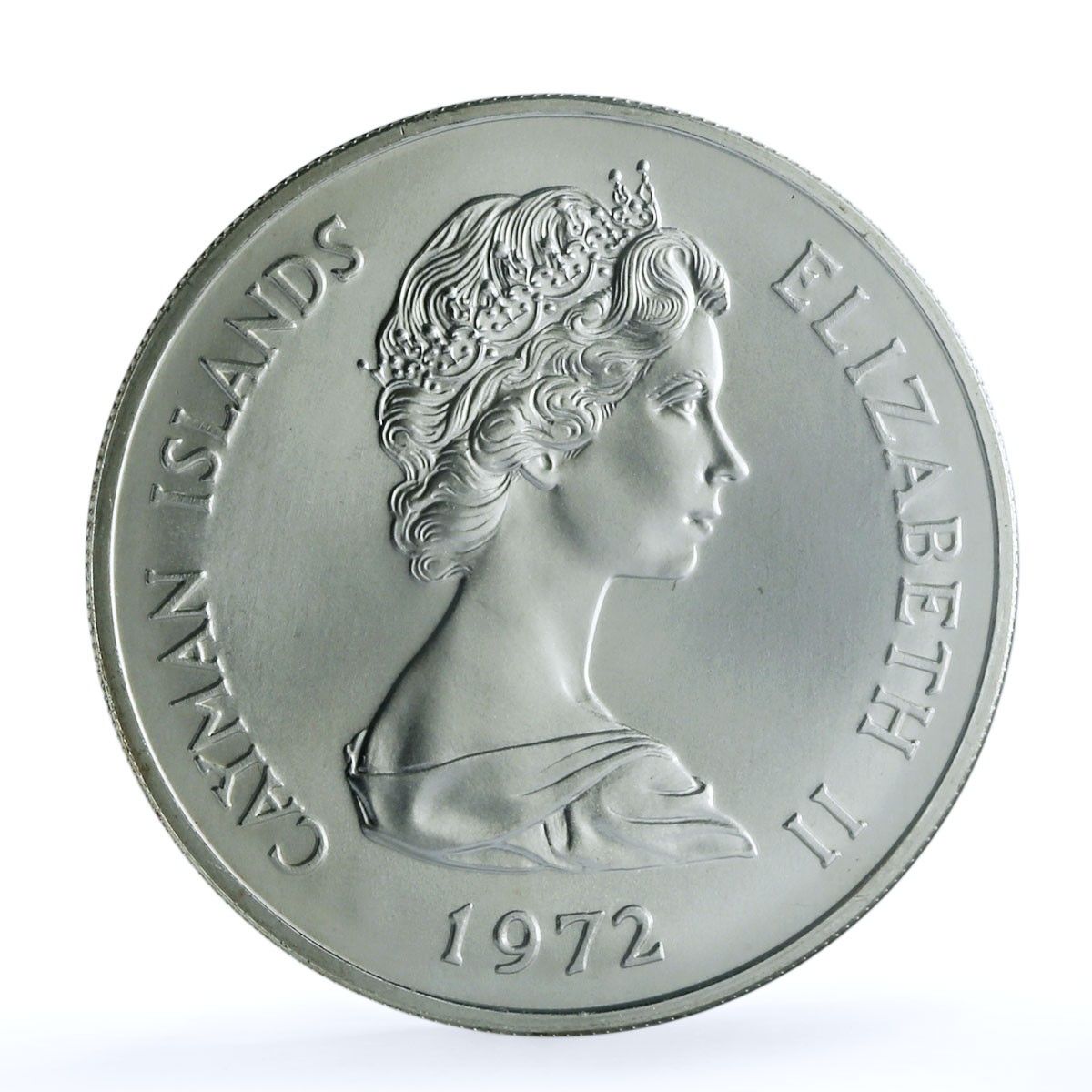 ケイマン諸島 25ドル エリザベス2世フィリップ結婚記念 MS 69 NGC銀貨