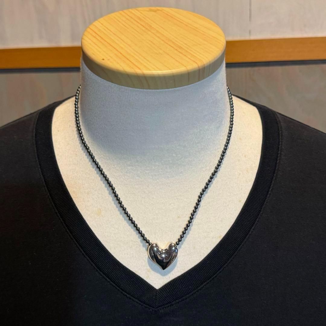 美品 ハートネックレス ♯247A スモールサイズ ジョージジェンセン