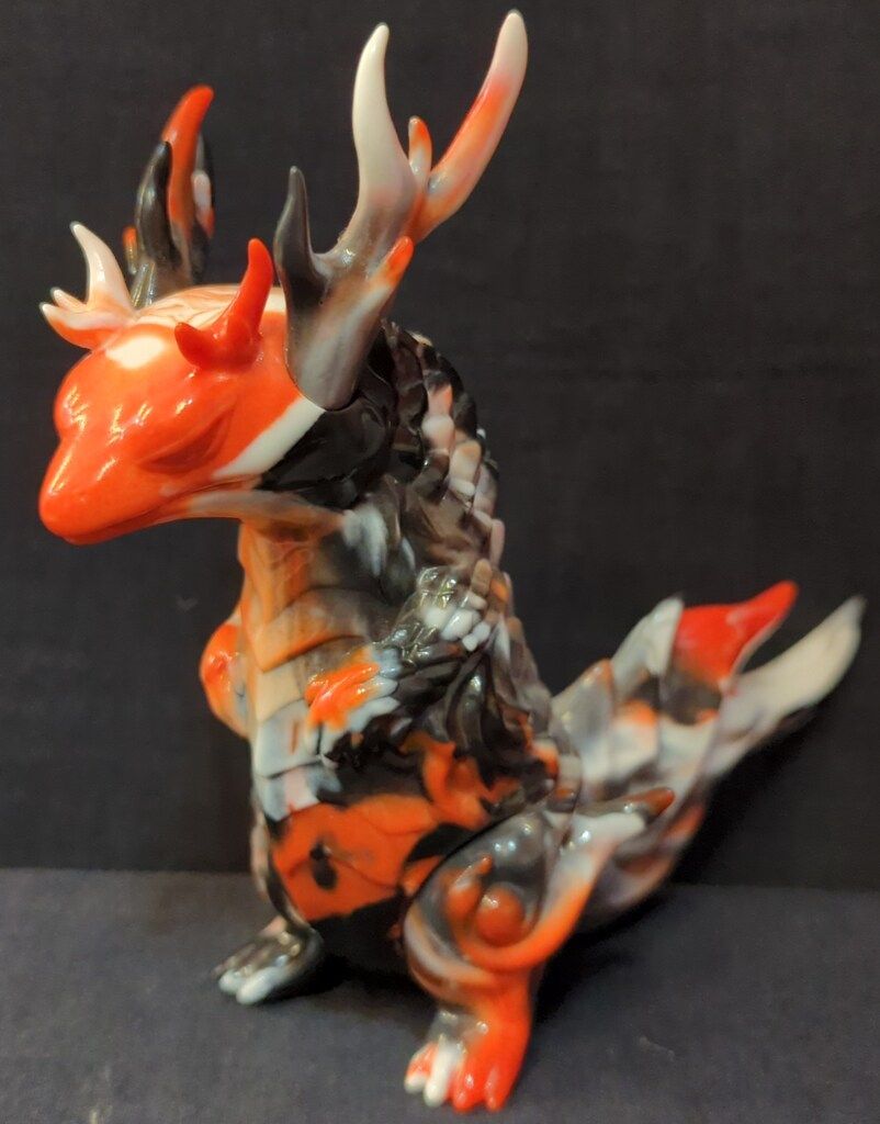 FrogTree 麟核 白黒オレンジマーブル成型 - メルカリ