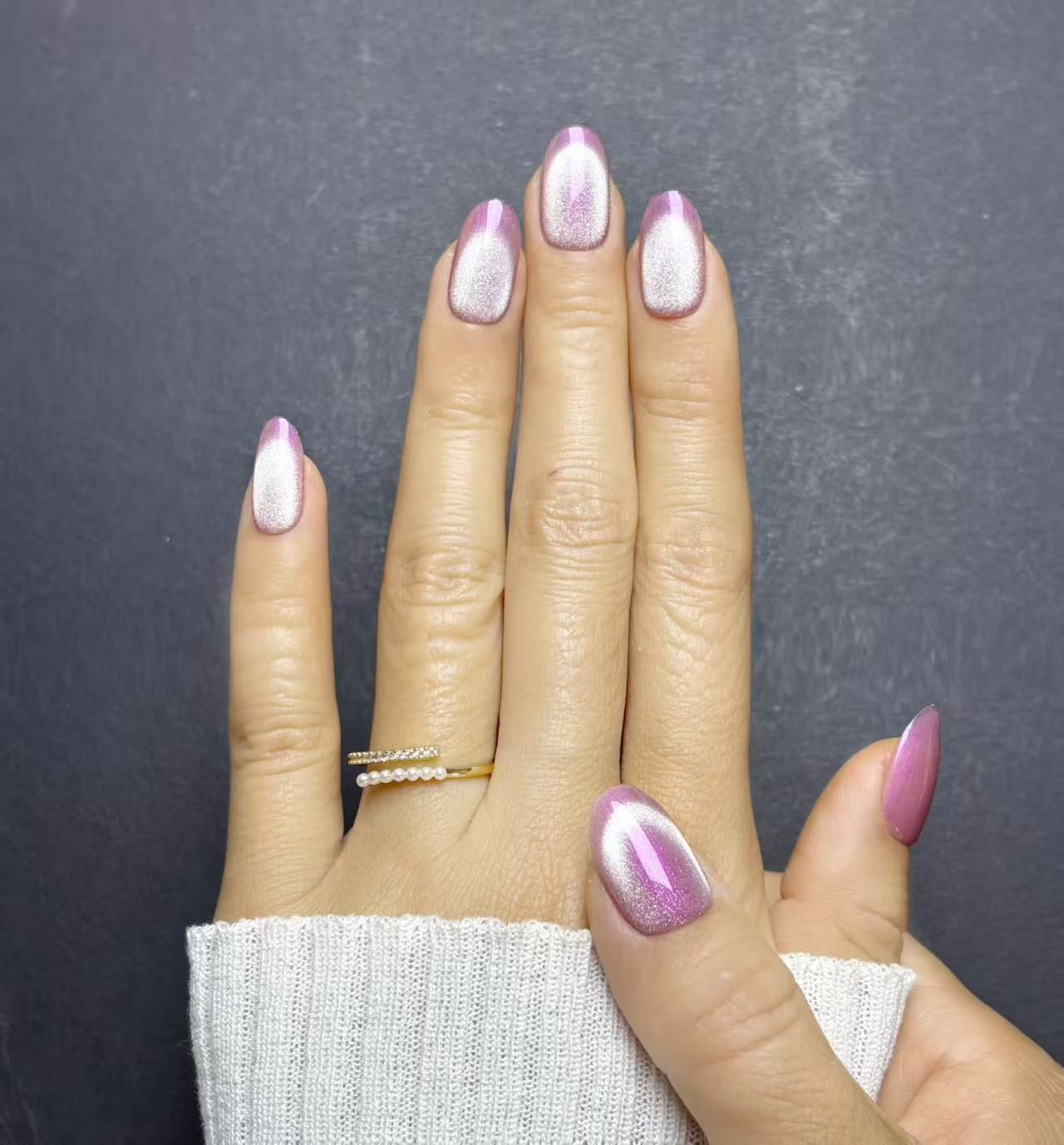 新春SALE】OHMI GALLERY マグネットネイルチップ ショートオーバル