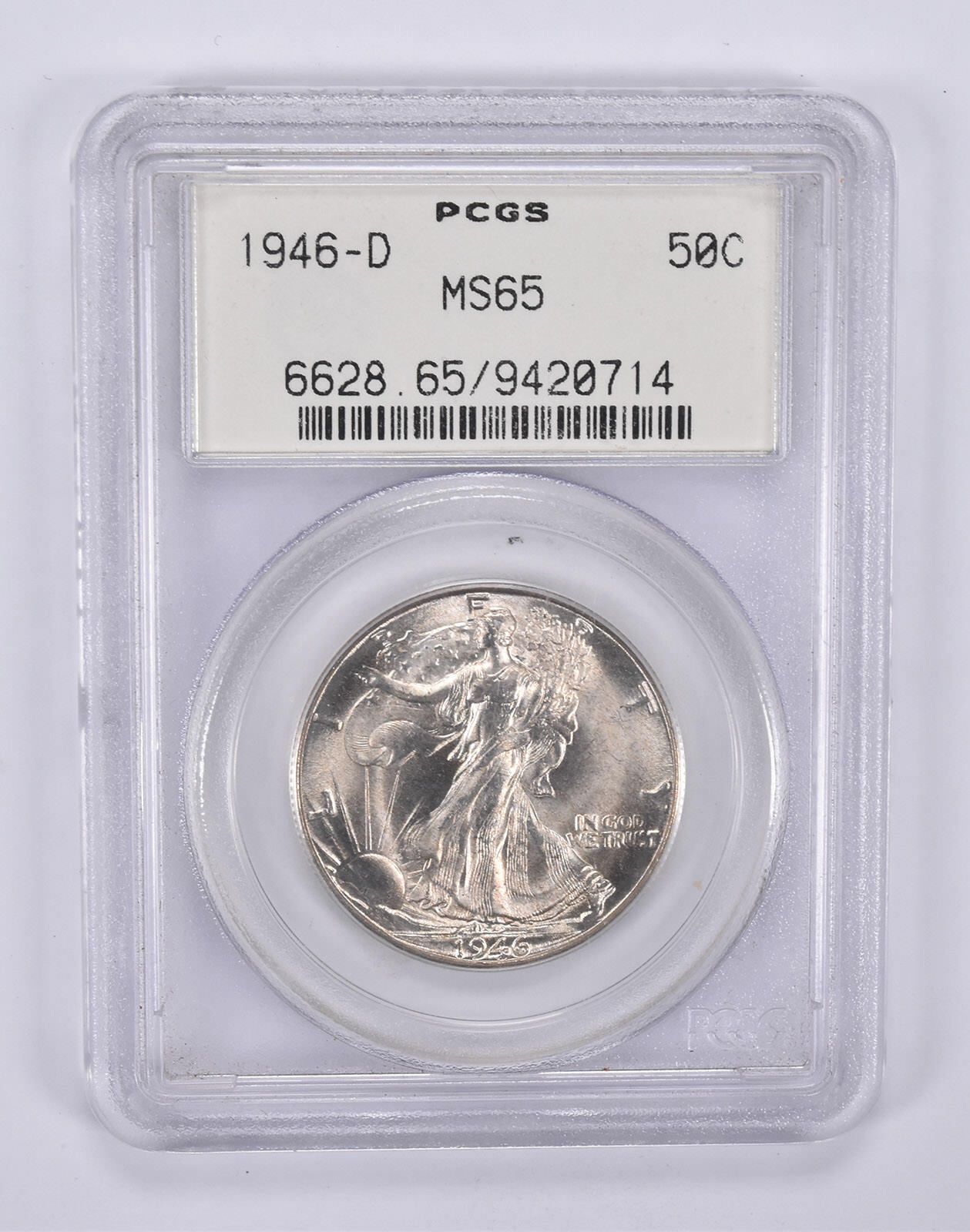1946-S ウォーキング・リバティ・ハーフダラー MS65 PCGS OGH *9258