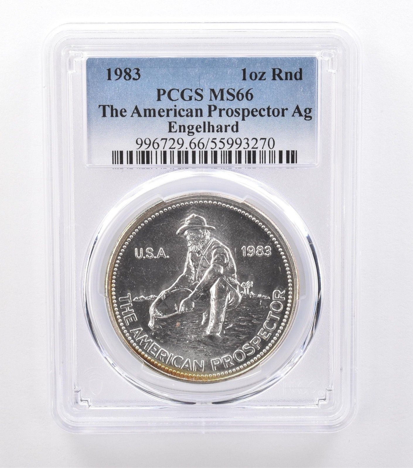 1983年 エンゲルハード アメリカン プロスペクター 1オンス シルバー