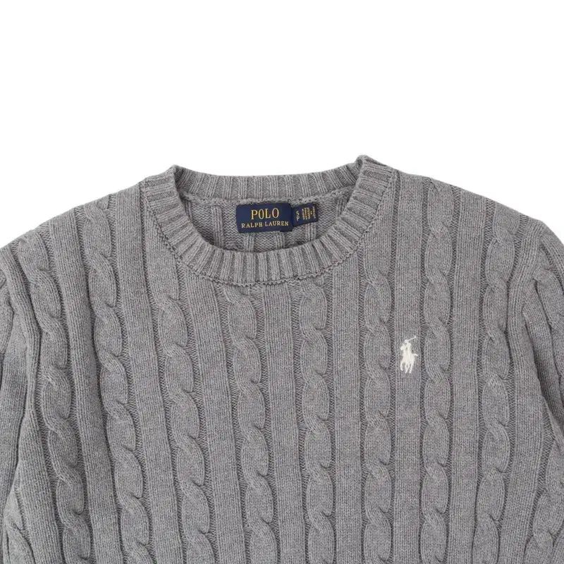 ポロ ラルフローレン グレー コットン ケーブル ニット - メルカリ