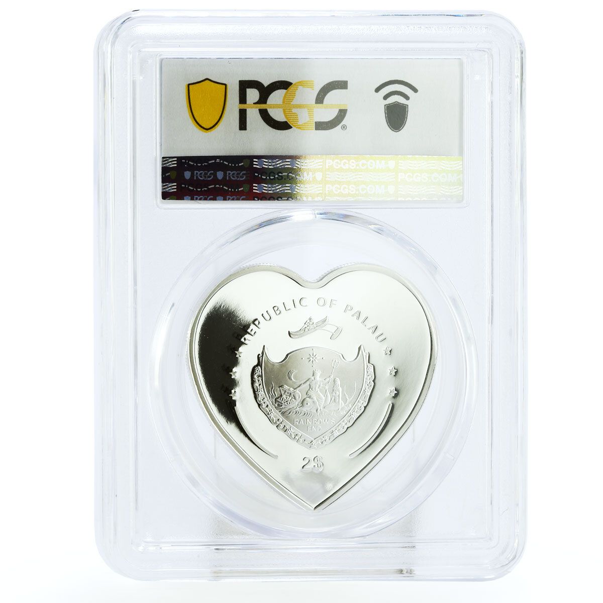 パラオ 2ドル My Heart FliesYou Love Gift PR69 PCGS 銀貨 2012年