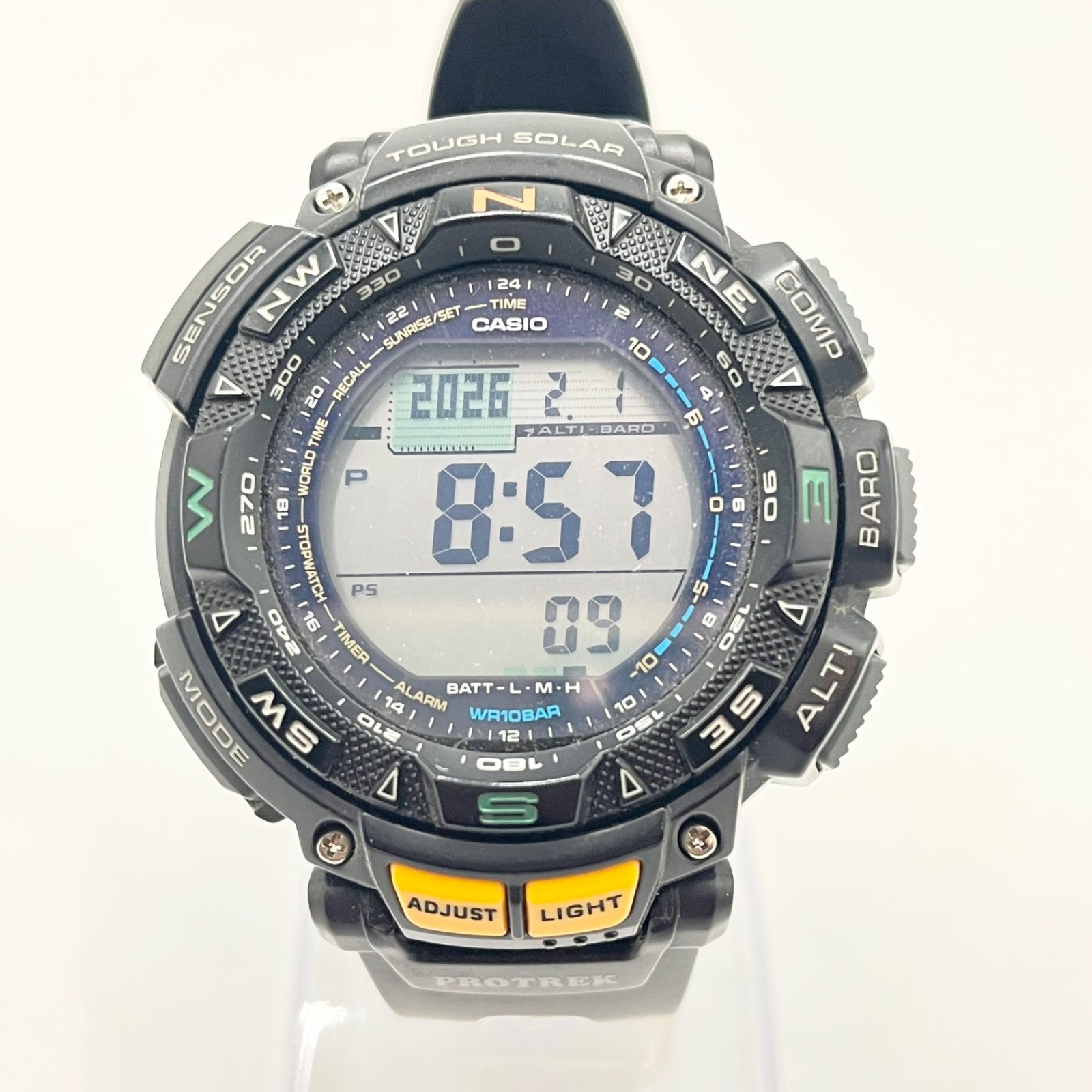 CASIO PRO TREK PRG-240-1JF タフソーラー デジタル メンズ腕時計 中古 