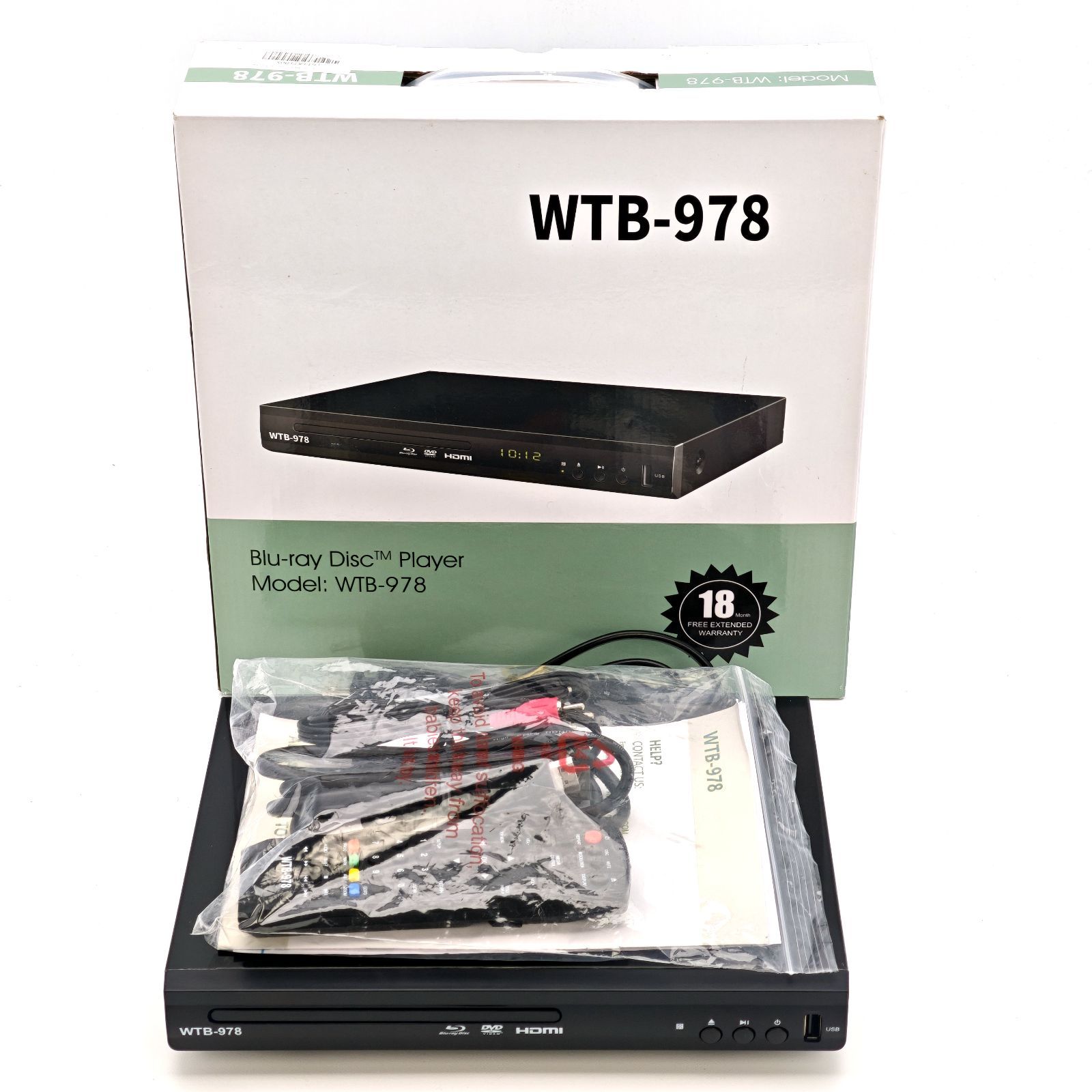 美品】WTB-978 ブルーレイプレーヤー Blu-rayプレーヤー BDプレーヤー