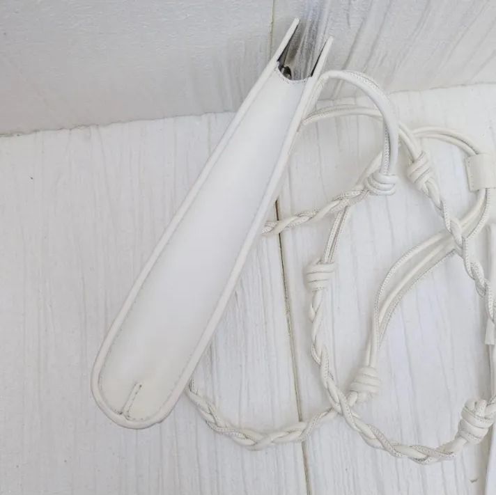 極美品】JIL SANDER タングル スマホショルダー ホワイト レザー 保存