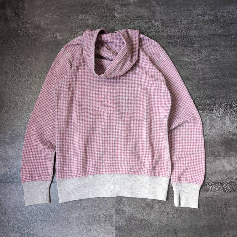 OLD UNIQLO Double Zip Hoodie Men's M Pink Gray Vintage y2k