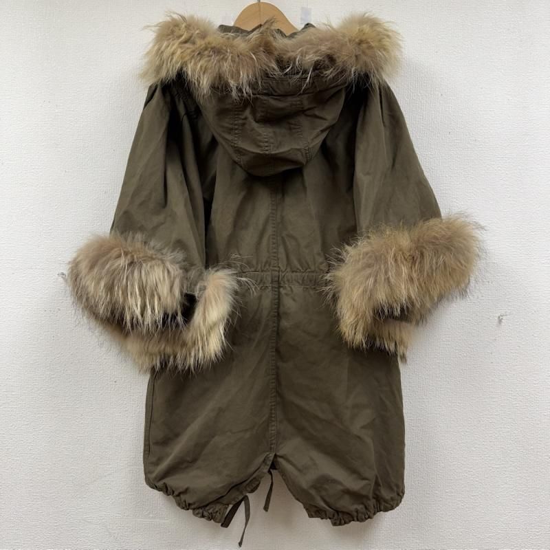 ルシェルブルー モッズ コート ファー ジャケットブルゾン アウター