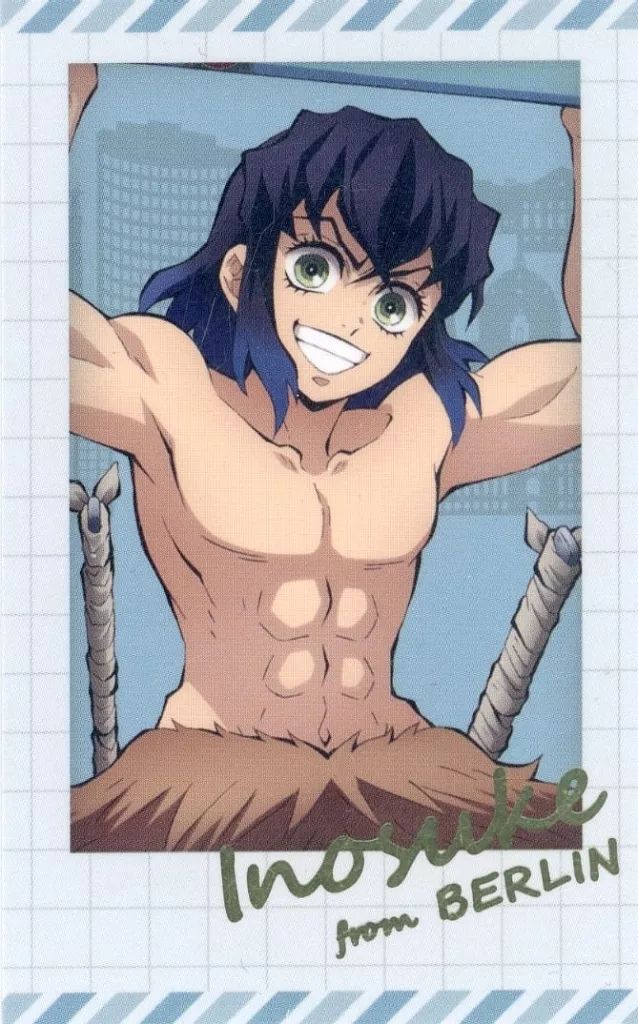 中古】キャラカード 嘴平伊之助 チェキ風ブロマイド 「ワールドツアー