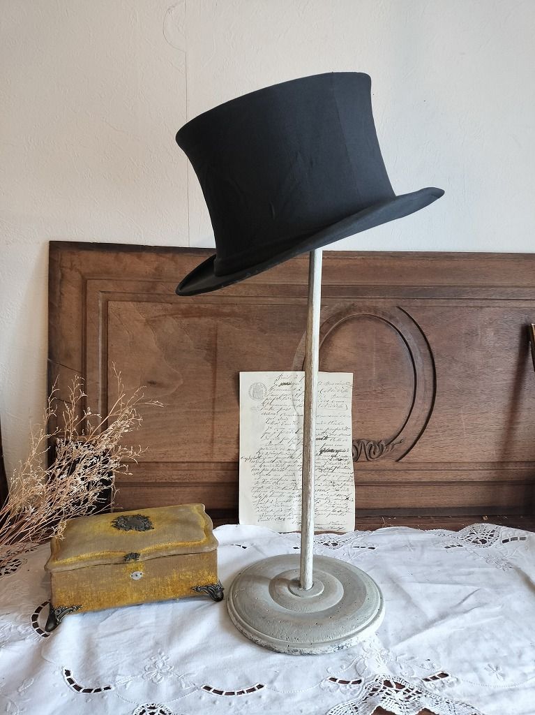 フランス アンティーク 木製 大きい ハット 帽子かけ スタンド - メルカリ