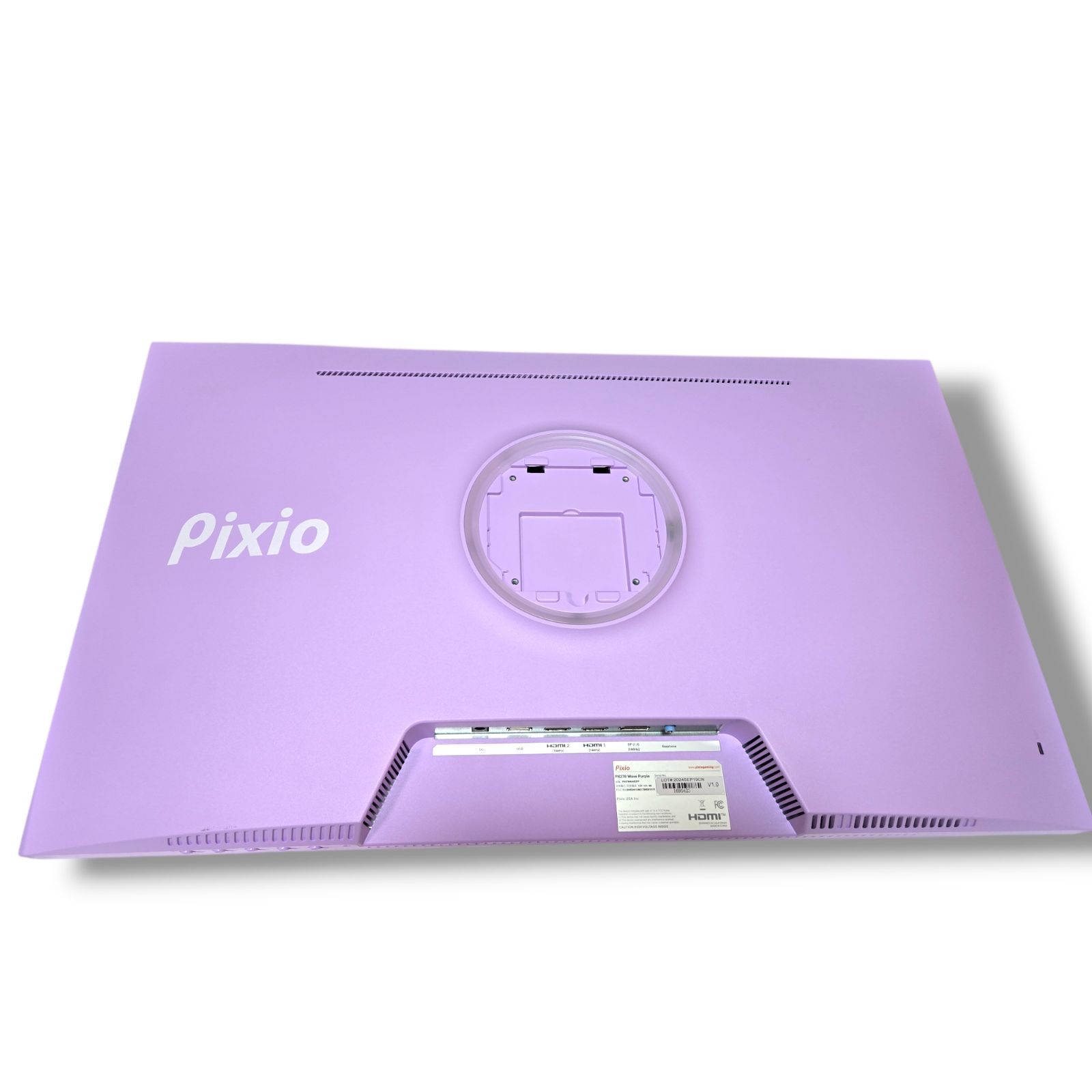 管理番号2119】Pixio PX278 WAVE Pastel Purple ゲーミングモニター 27