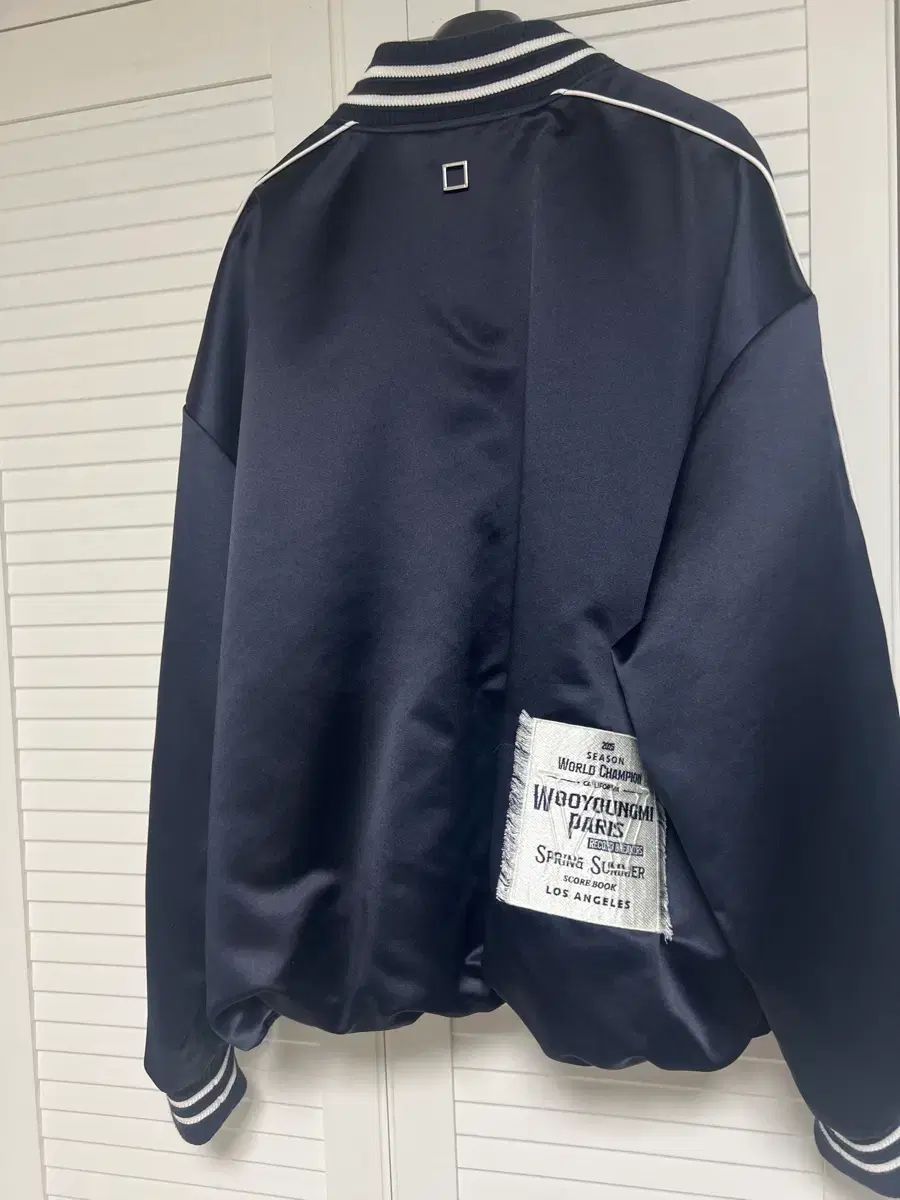 48 WOOYOUNGMI ウーヨンミ 25ss ネイビー スタジャン - メルカリ