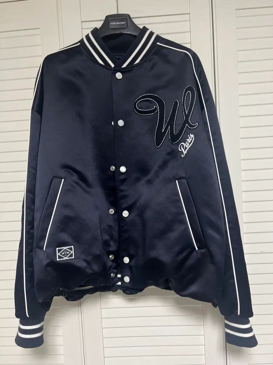 48 WOOYOUNGMI ウーヨンミ 25ss ネイビー スタジャン - メルカリ