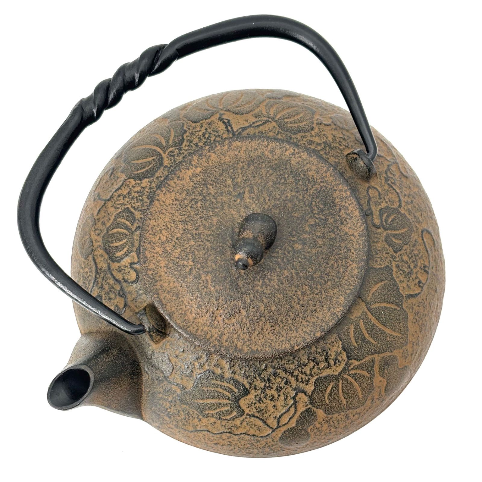 及富】南部鉄器 鉄瓶 （急須）ひさご / 宝生堂 伝統工芸品 茶器 茶道具