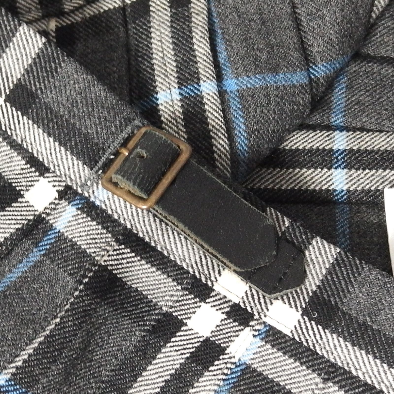 ☆BURBERRY BLUE LABEL ウール100％ ノバチェック ラップ スカート