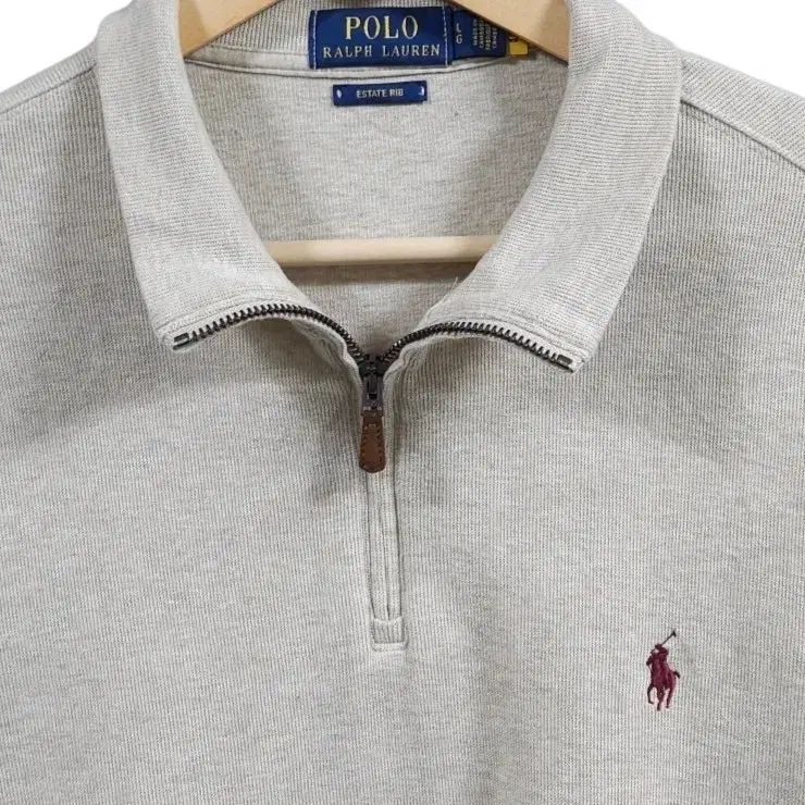 105)POLO ポロ ラルフローレン ハーフジップアップ ニット ベージュ