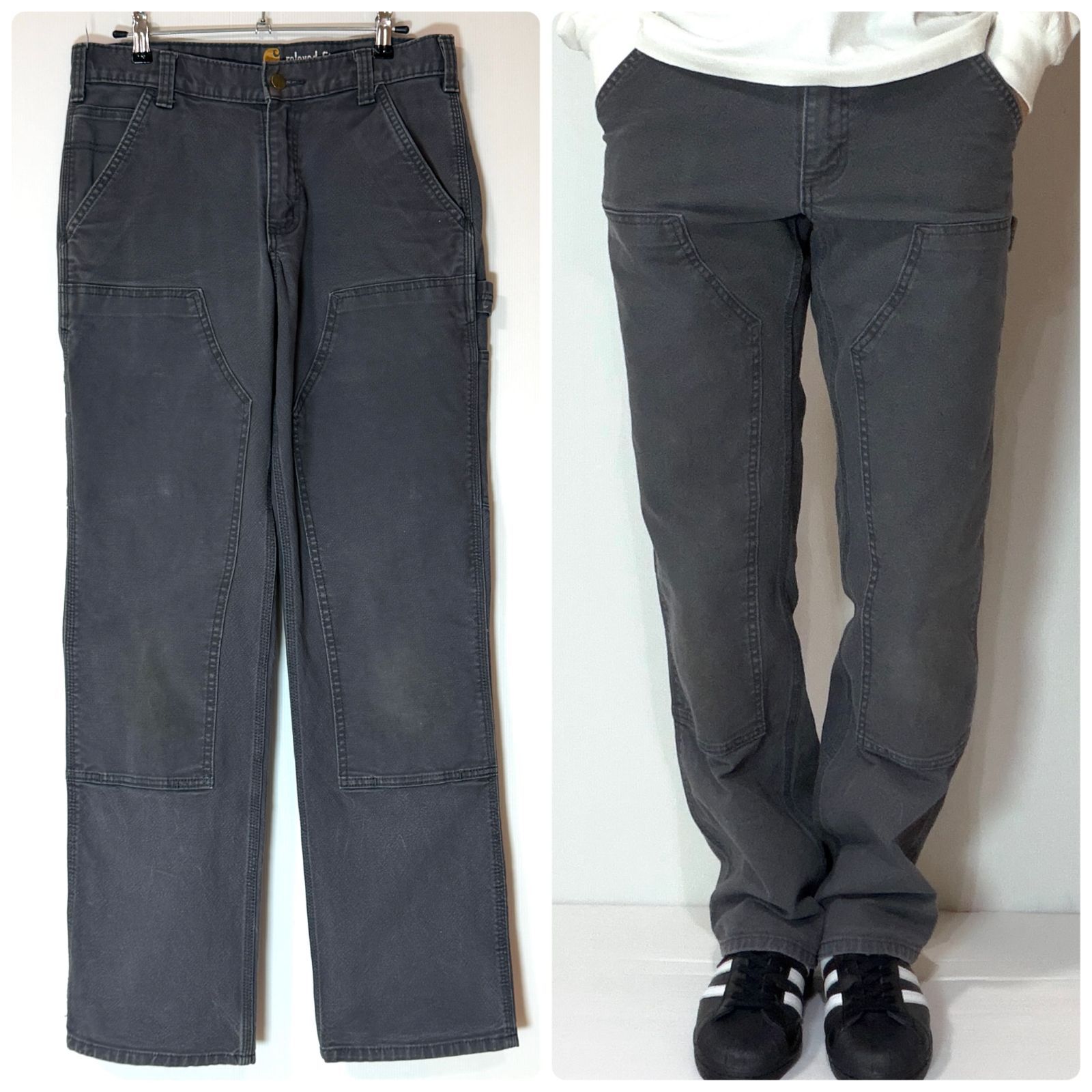 レアサイズ Carhartt カーハート ダブルニー ヘビーウェイト ダック地