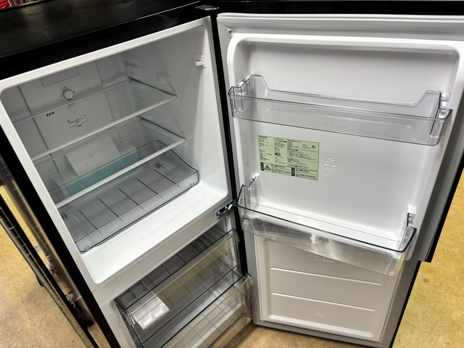 ◇TWIN BIRD 冷蔵庫 121L ミラーガラスデザイン HR-GJ12 - メルカリ