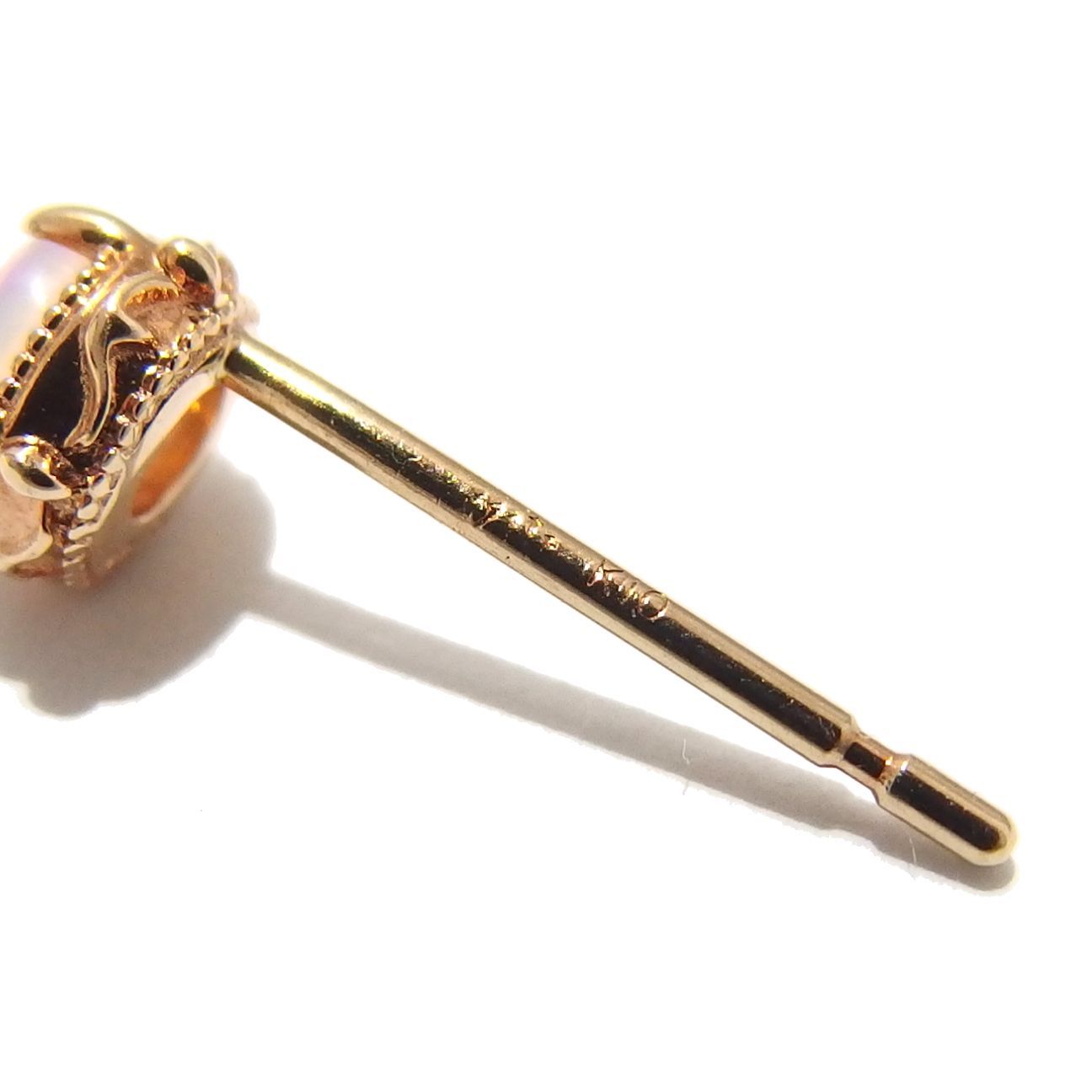 ☆agete K10 オパール ピアス 10103112071 ゴールド アガット☆ - メルカリ